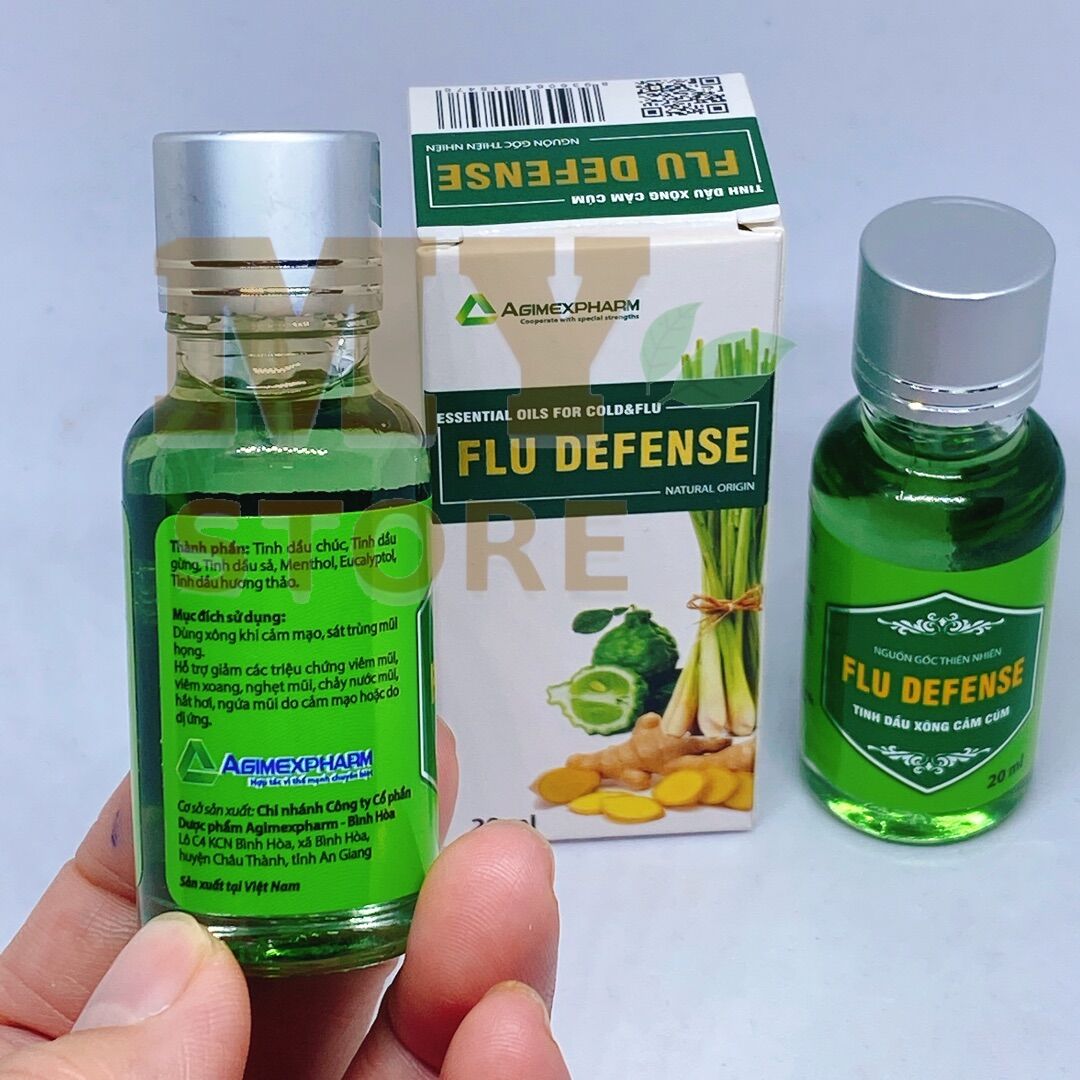 (Chính Hãng) Tinh Dầu Xông Cảm Cúm Flu Denfense 20ml