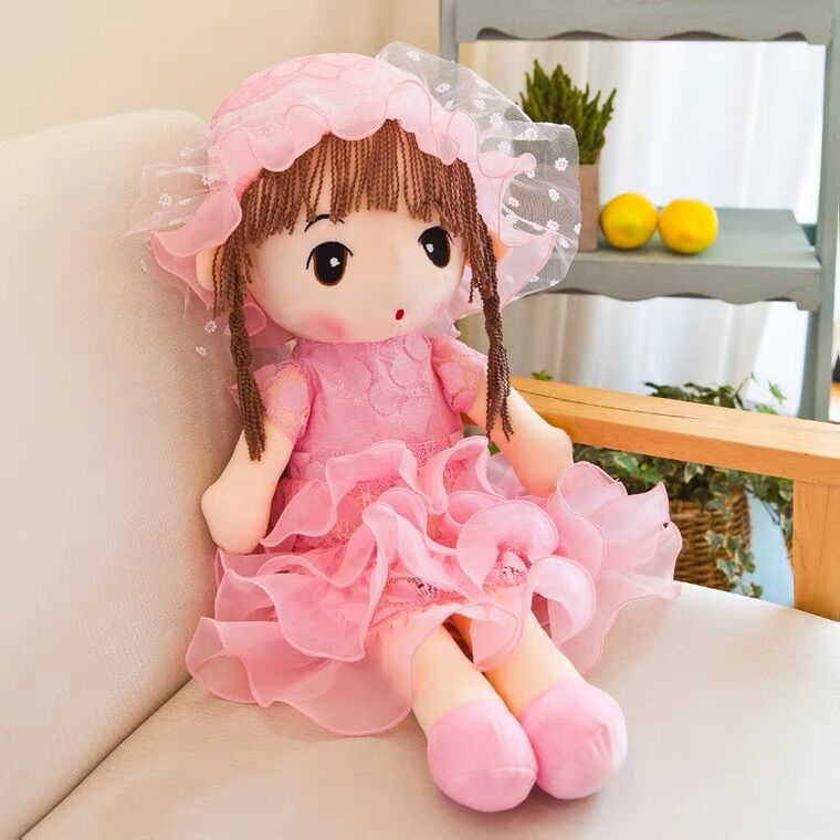 Gấu bông, búp bê váy ren chất liệu hàn quốc đáng yêu cao cấp size 45cm và 60cm