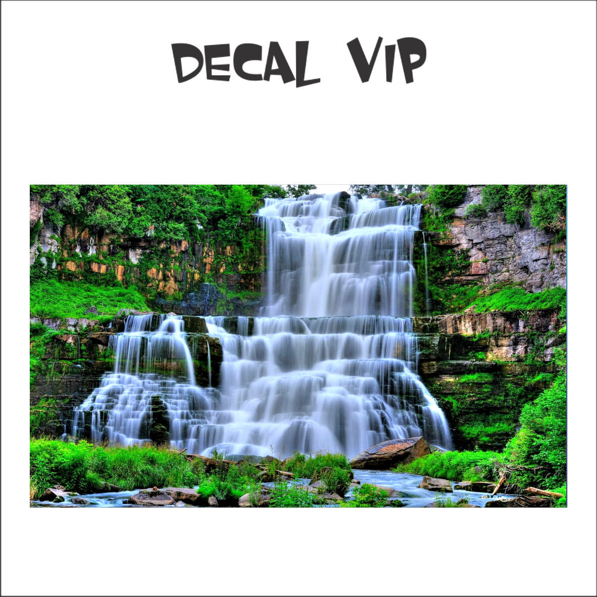Tranh 3d dán hồ cá decal vip- in theo kích thước hồ
