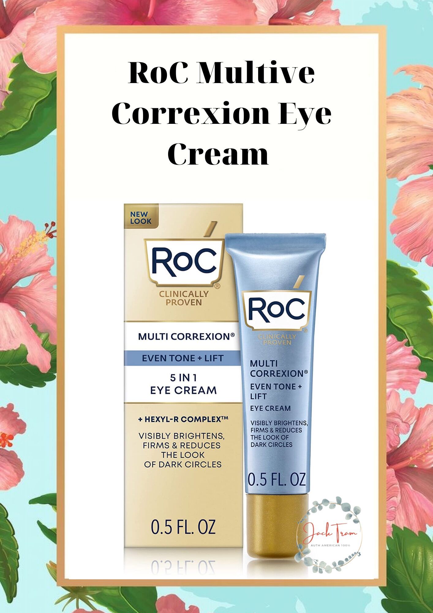 Kem dưỡng mắt roc multi correxion 5 in 1 eye cream 15ml