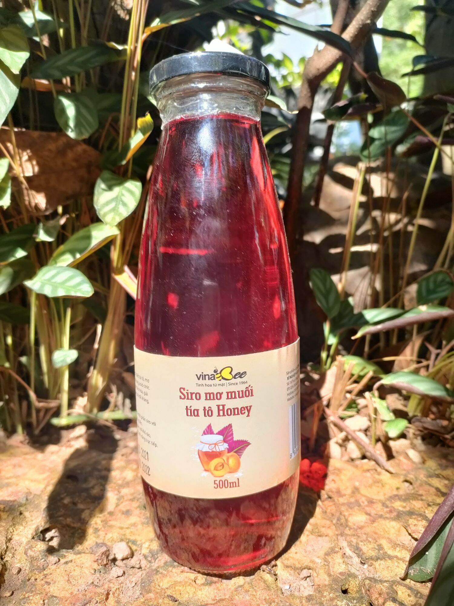 Nước tía tô mơ muối mật ong chai 500ml