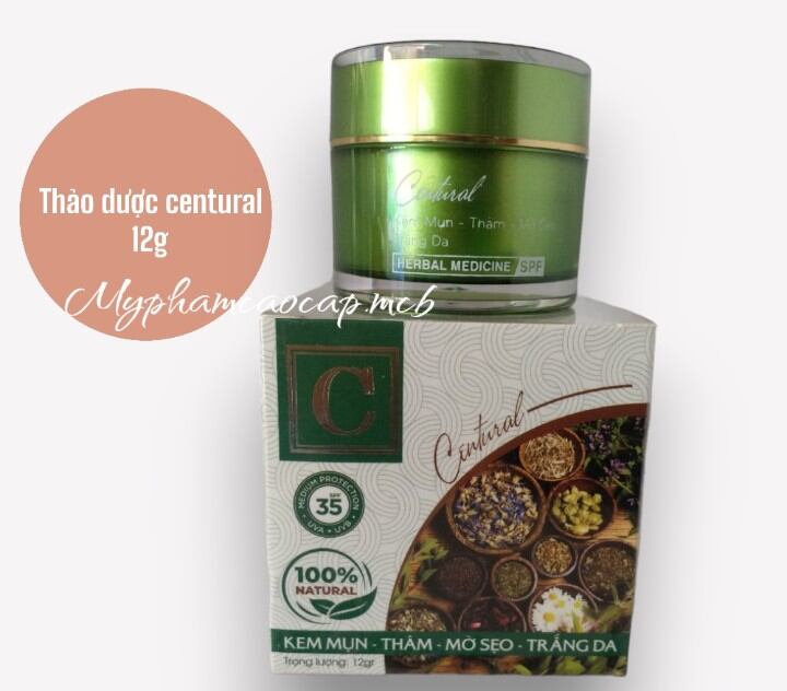 Kem thảo dược Centural mụn thâm mờ sẹo trắng da 12G