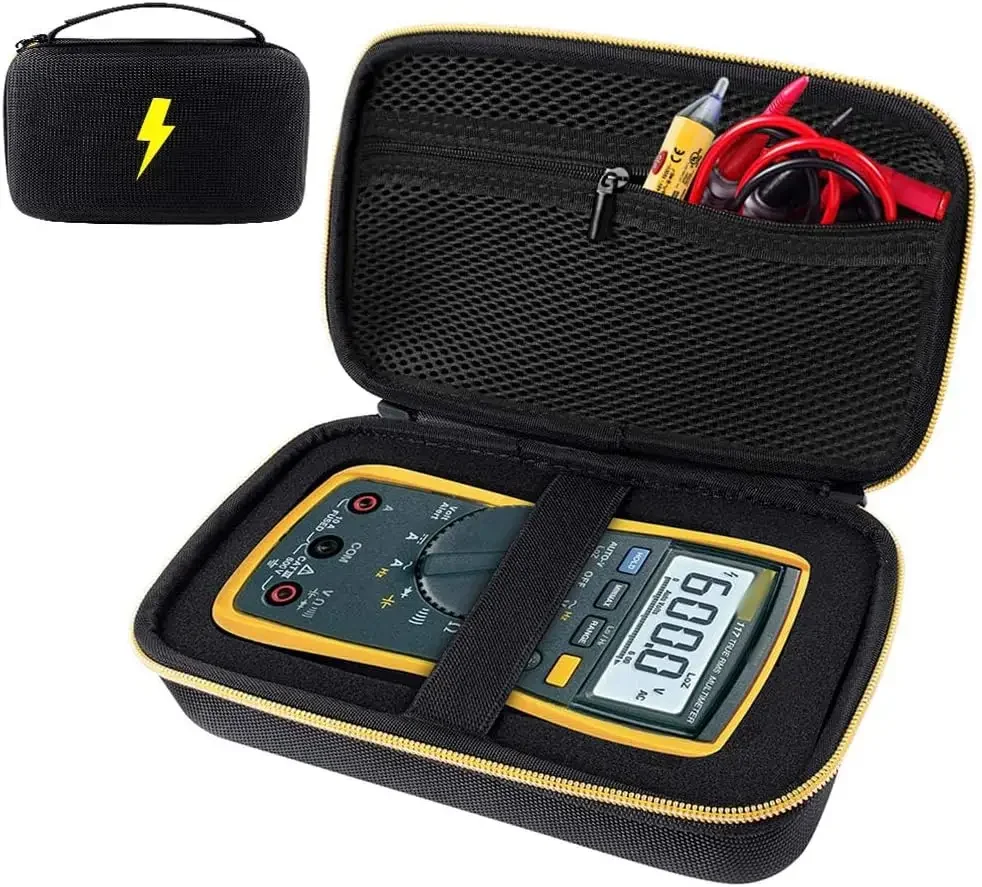 Fluke 117/115/116/87v/88v/101 Vỏ tương thích Chất liệu polyester cho Astroai Trms 6000 Đếm Đồng hồ v