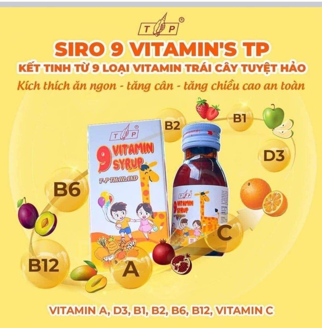 Siro ăn ngon tăng cân TP Thái Lan 60ml cho trẻ từ 6 tháng