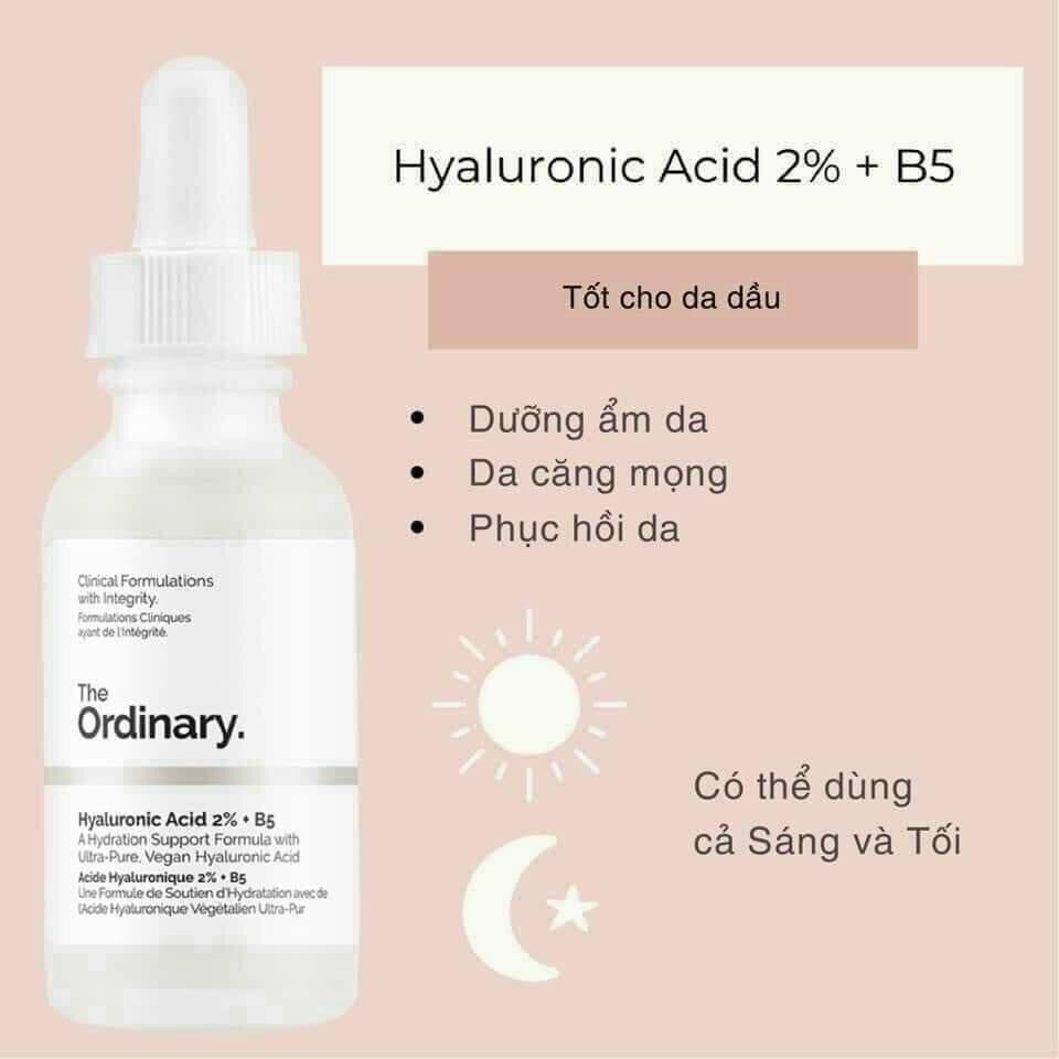 Serum the ordinary HA 2%+B5 phục hồi cấp nước 30ml