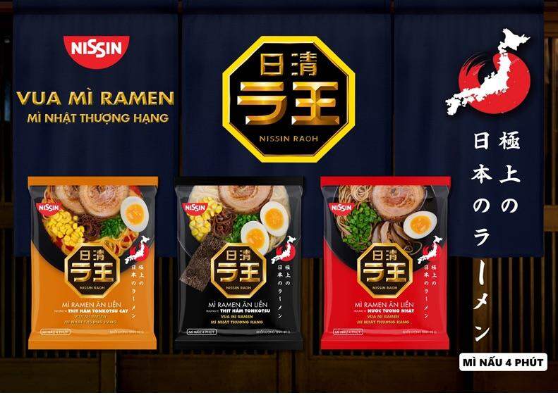 MÌ RAMEN ĂN LIỀN NISSIN RAOH HƯƠNG VỊ NHẬT BẢN 90G/97G CÁC LOẠI