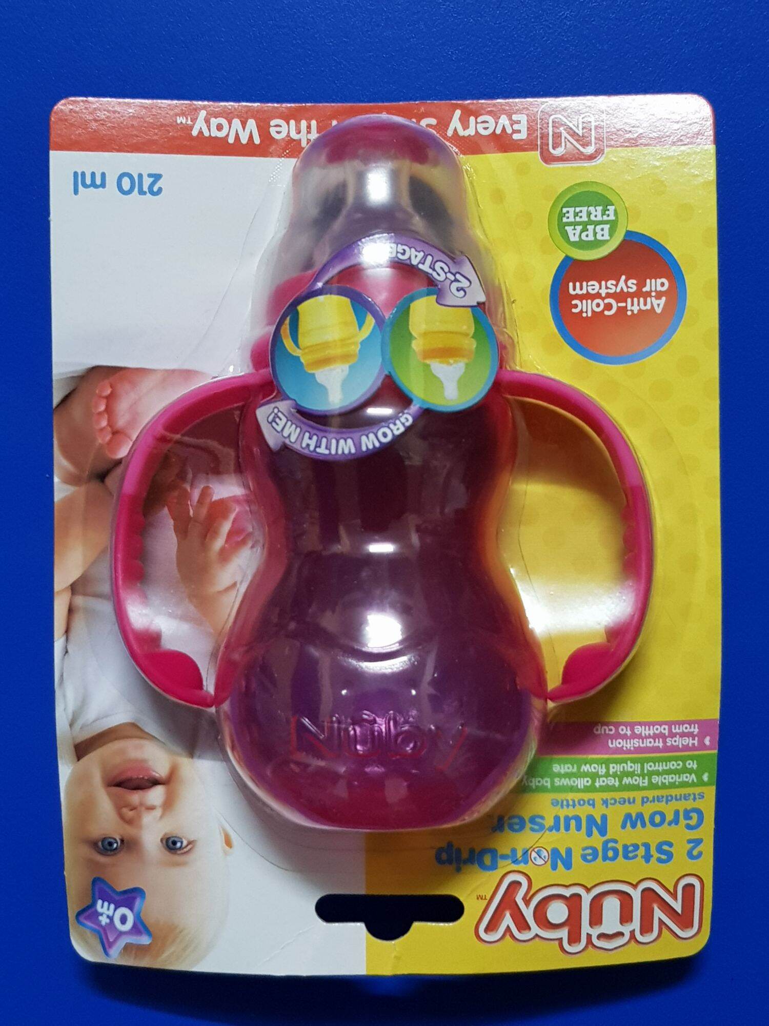 Bình sữa Nuby 210ml chống sặc cho bé