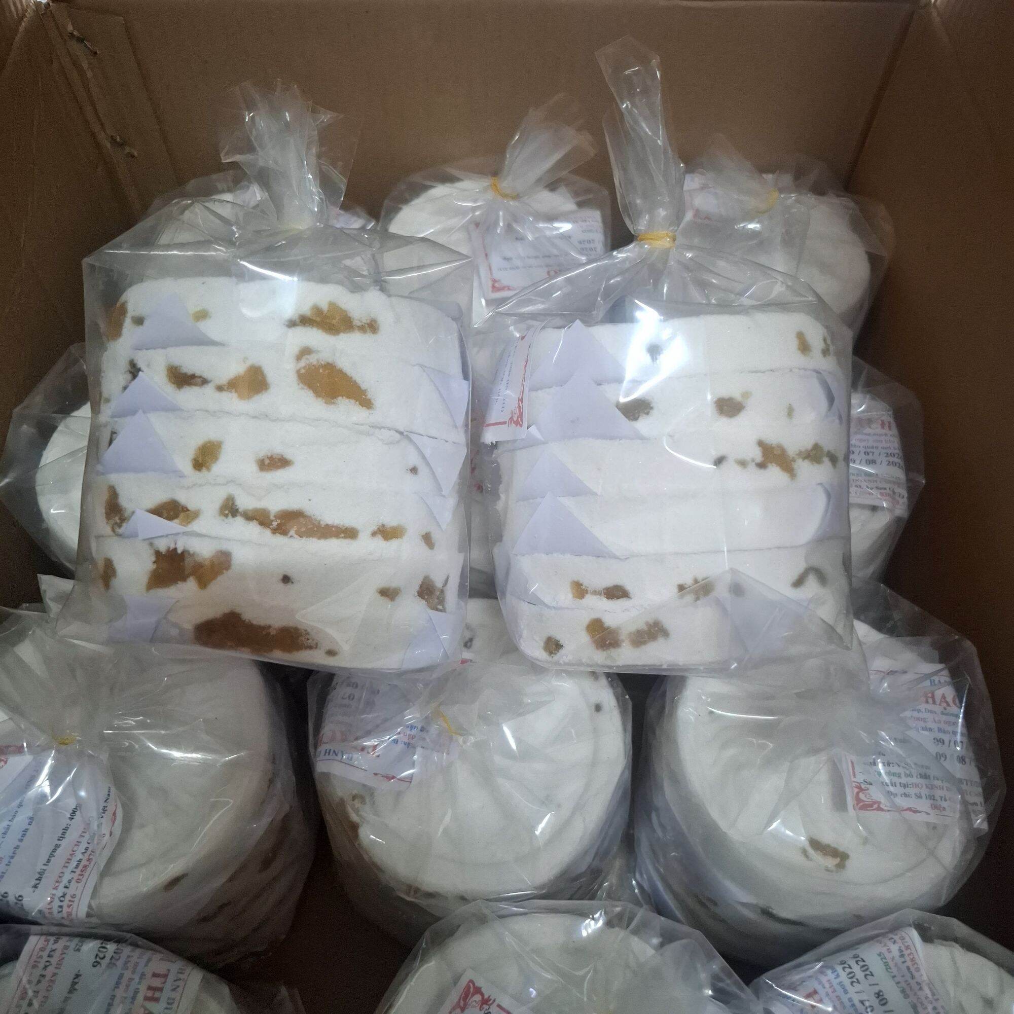 Bánh in nhân mứt bí mềm xốp ít ngọt 480g/ bịch