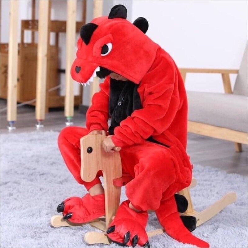 Áo thú khủng Long đỏ size 130cm ( Tương Đương Cao 125-135cm)