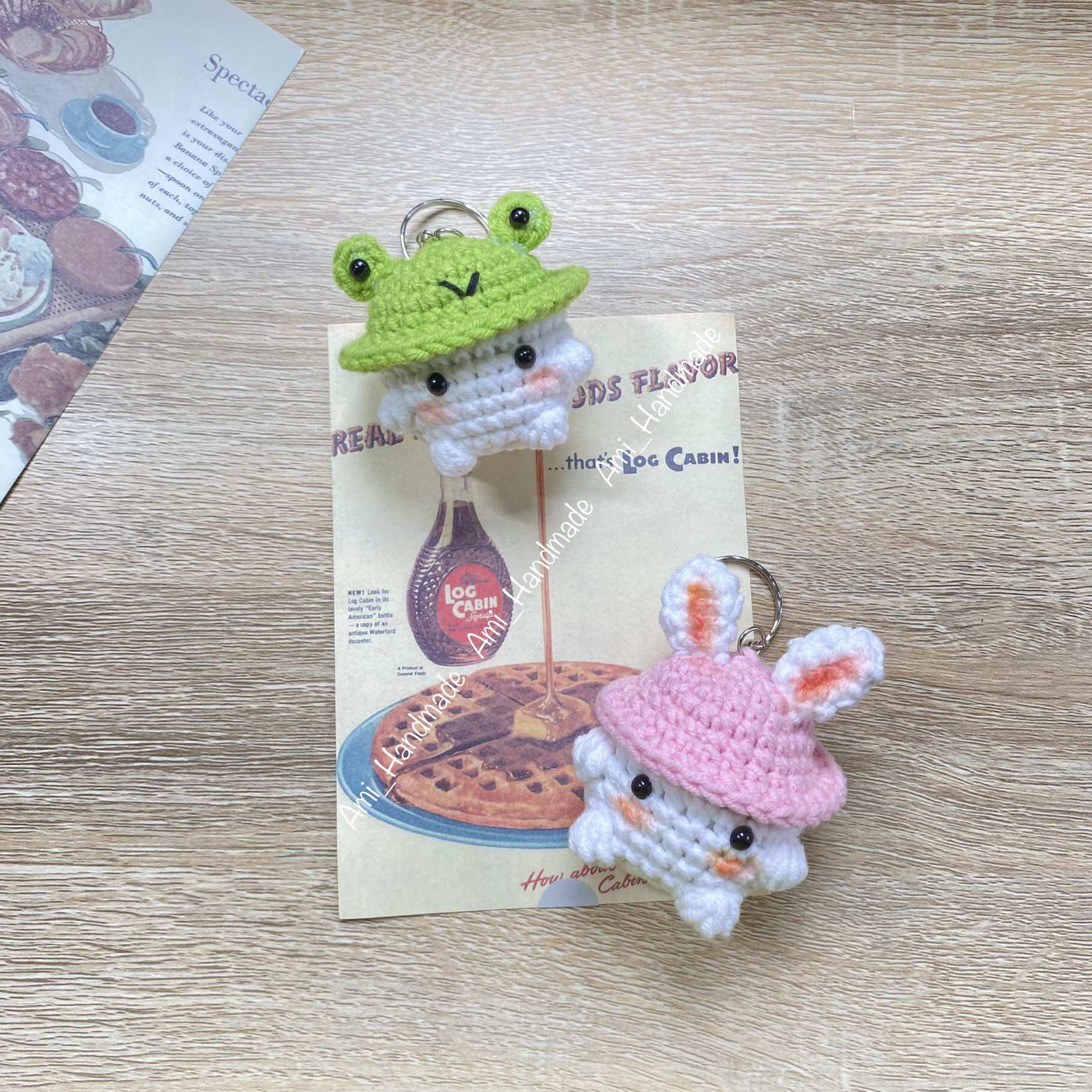 Móc khoá bé nấm (Sản phẩm len handmade)