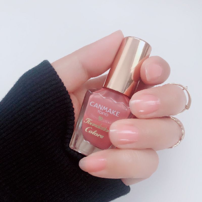 Sơn Móng Tay Canmake Màu 01 foundation Hồng Thạch Đào Nhật Bản