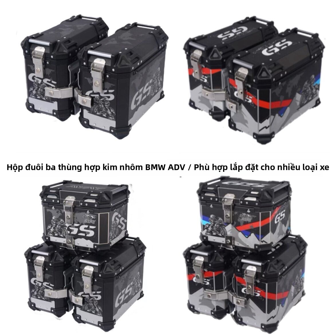 Motorcycle Aluminum Side Box Sets For BMW Giá 11,252,000 Đồng*Miễn phí vận chuyển