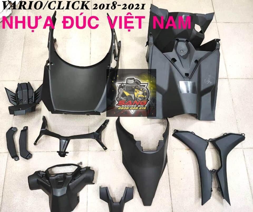 Full set nhựa nhám đen hàng việt nam cho vario/click 2018-2021