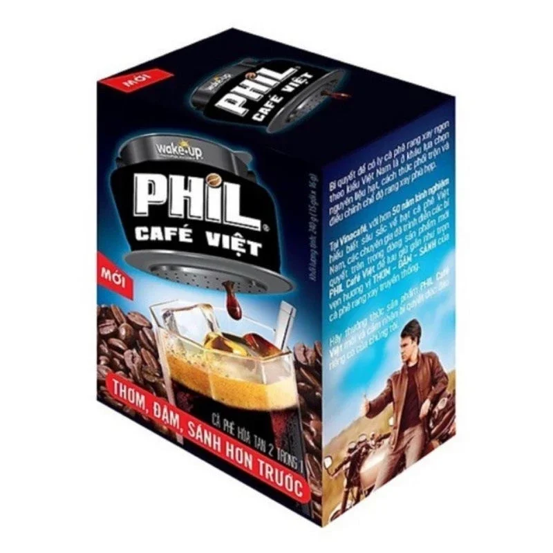 Cafe PHIL Wake up THƠM-ĐẬM-SÁNH (15 gói × 16g)