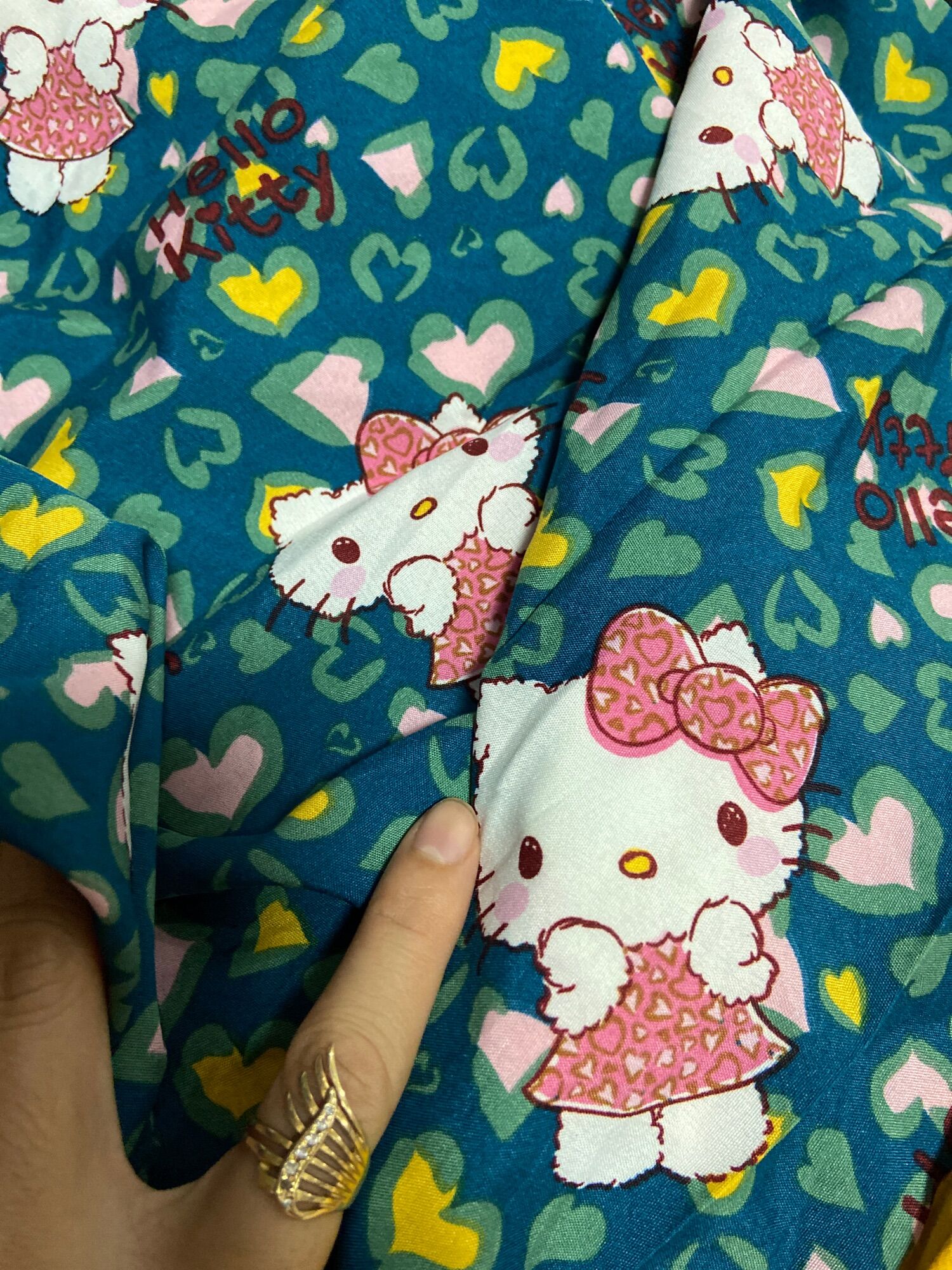 45cm vải lụa mango hoa cho bé khổ 1m5 mềm mịn mát co giản(1.7)