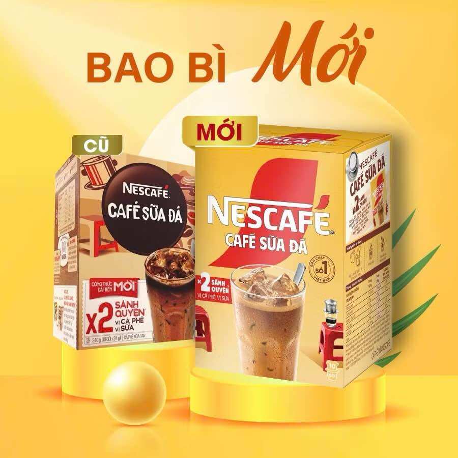 Nescafé cà phê sữa đá - Bịch 25 gói x 24 g