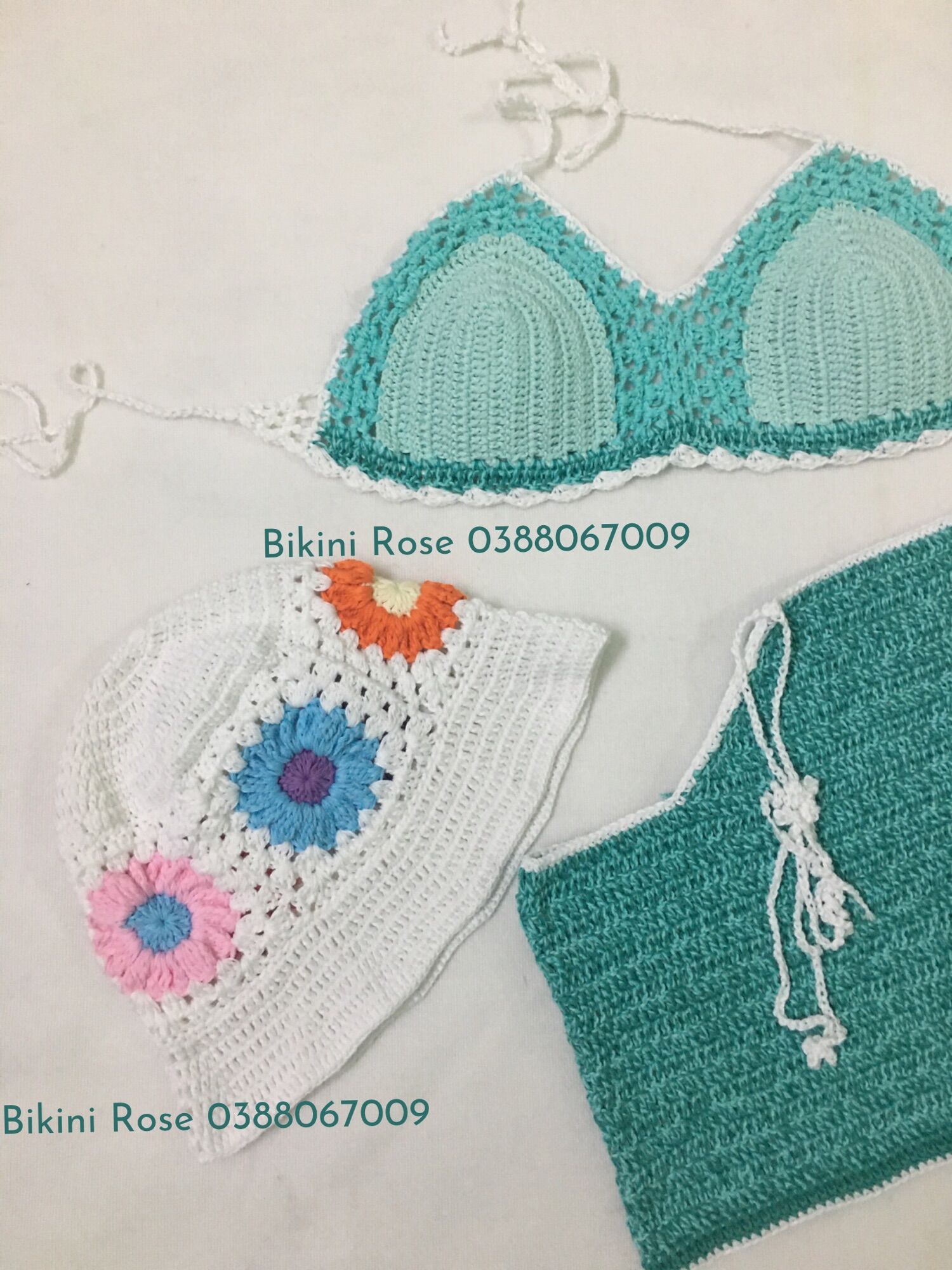 BIKINI LEN MÓC XANH VÁY XÉO