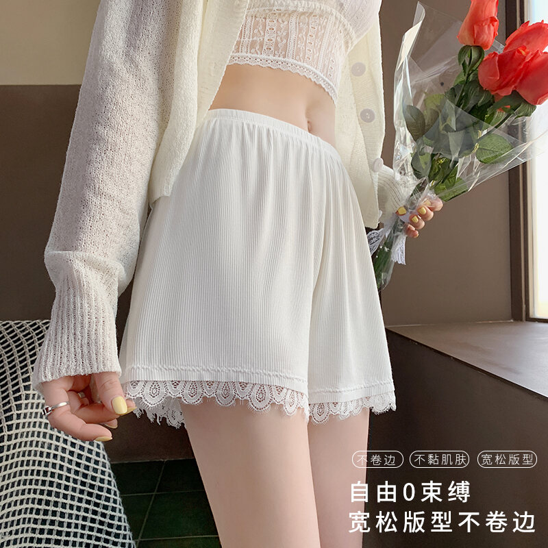 Xả Kho Quần An Toàn Viền Hoa Ren Quần Ngủ Mặc Ở Nhà Rộng Rãi Mẫu Mỏng Mùa Hè Có Thể Mặc Ngoài Chống Lộ Hàng Cho Nữ Quần Đùi Mặc Trong