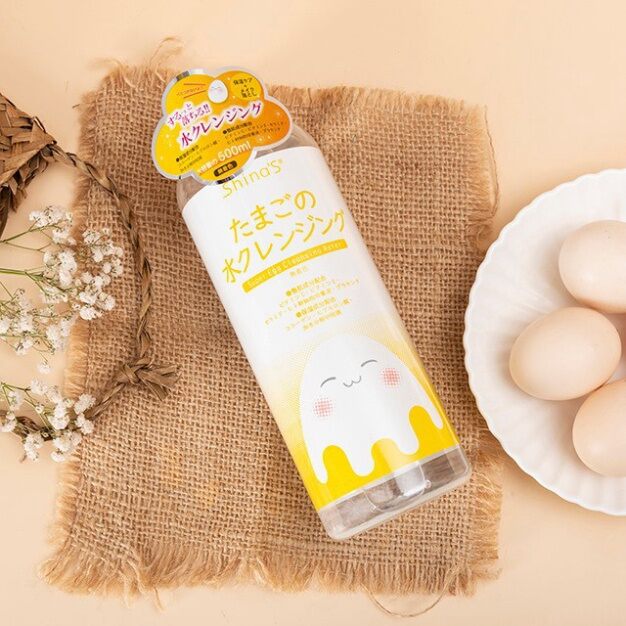 Nước tẩy trang trứng nhật shina's super white egg làm sáng da, mờ thâm nám 500ml -nước tẩy trang nhật bản