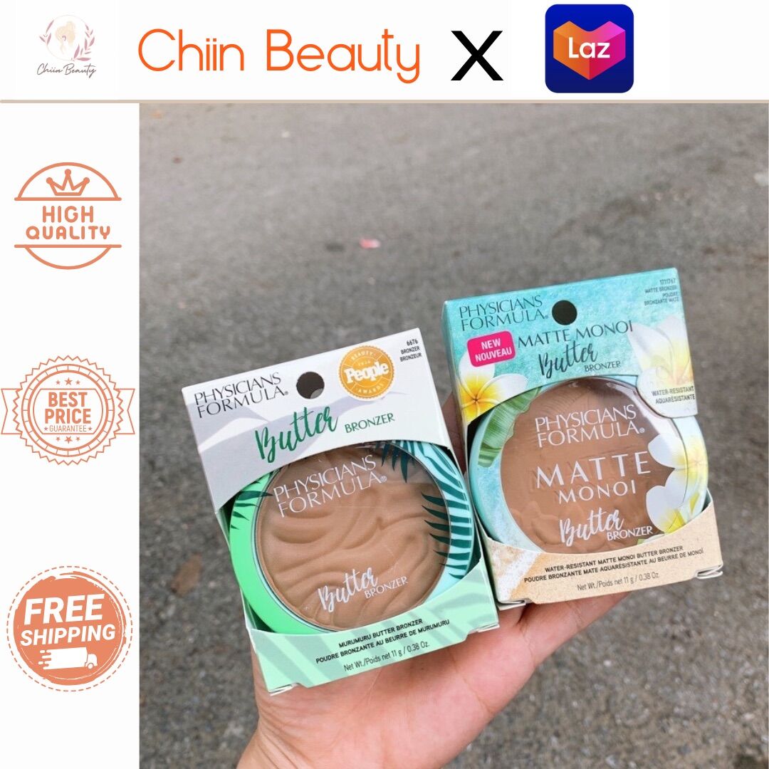 Bill US - Phấn tạo khối dừa Physicians Formula Butter Bronze giúp khuôn mặt sắc nét tone Bronze, Deep, Light