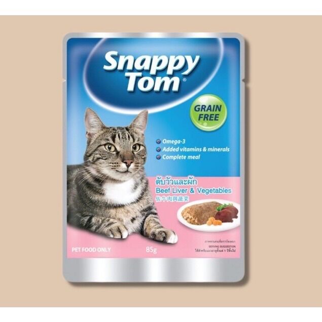 Pate mèo Snappy Tom 85g đủ vị