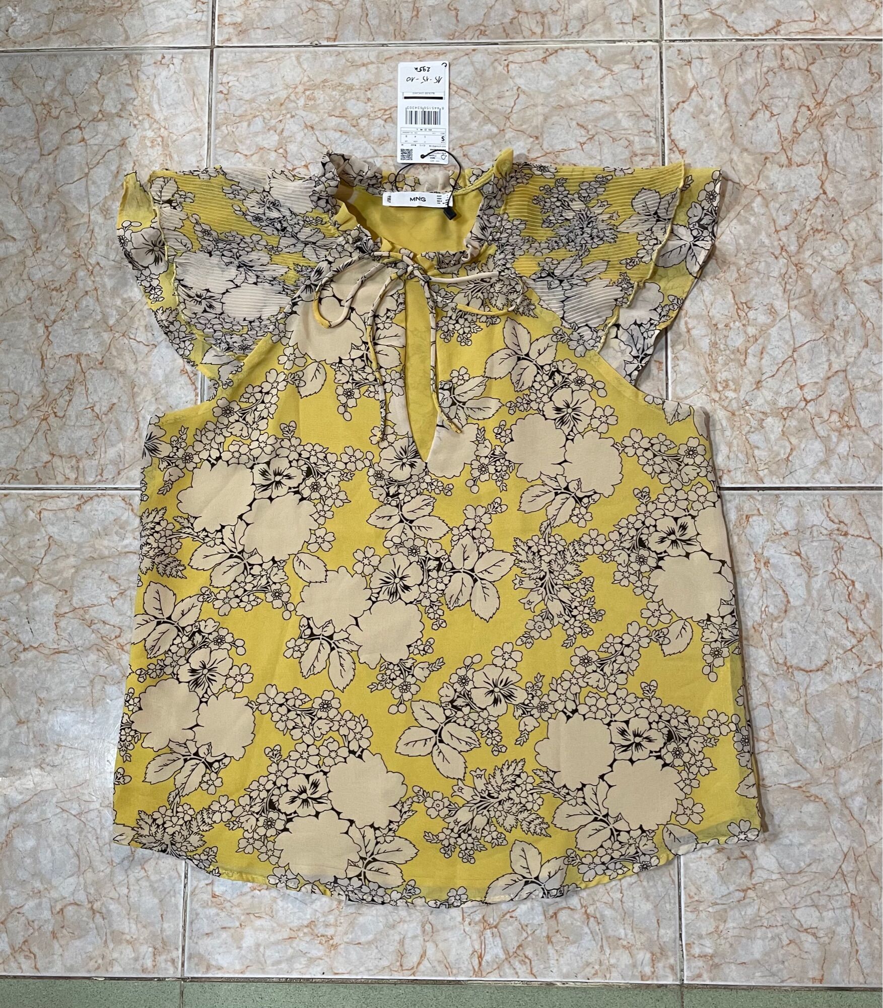 Áo mango auth cánh tiên cột nơ sang trọng size xs s m