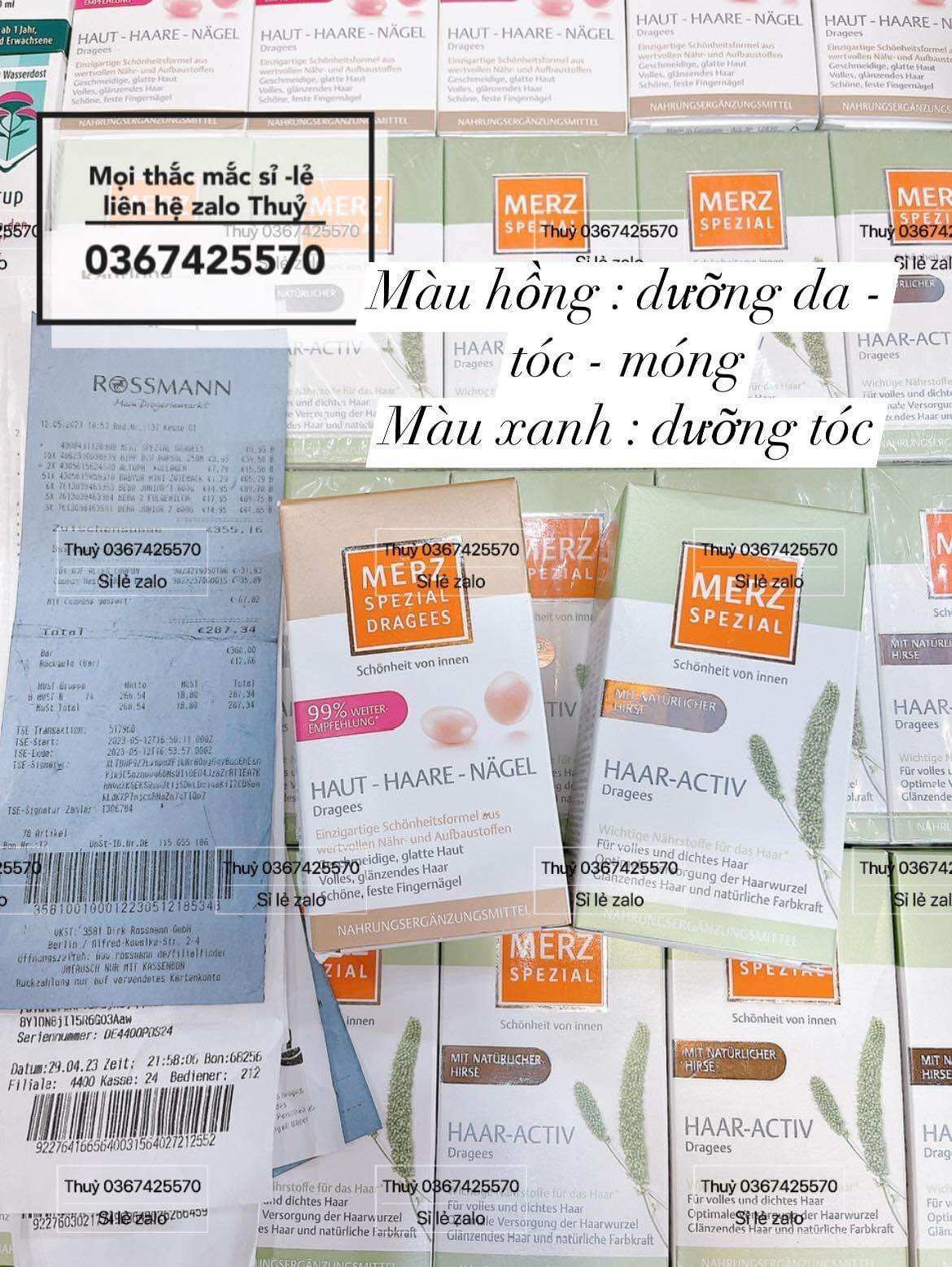 Viên uống Merz mọc tóc, chăm sóc tóc của Đức