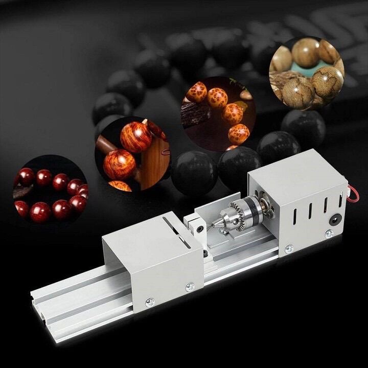 Máy tiện gỗ mini - Máy tiện hạt gỗ