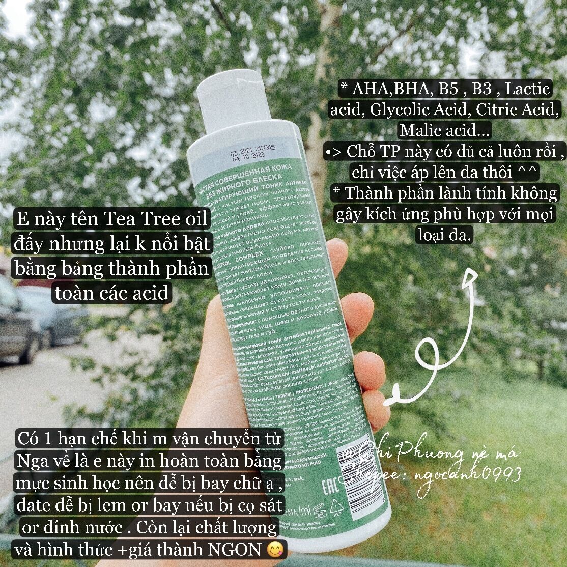 TONER EVELINE TEA TREE BOTANIC EXPERT