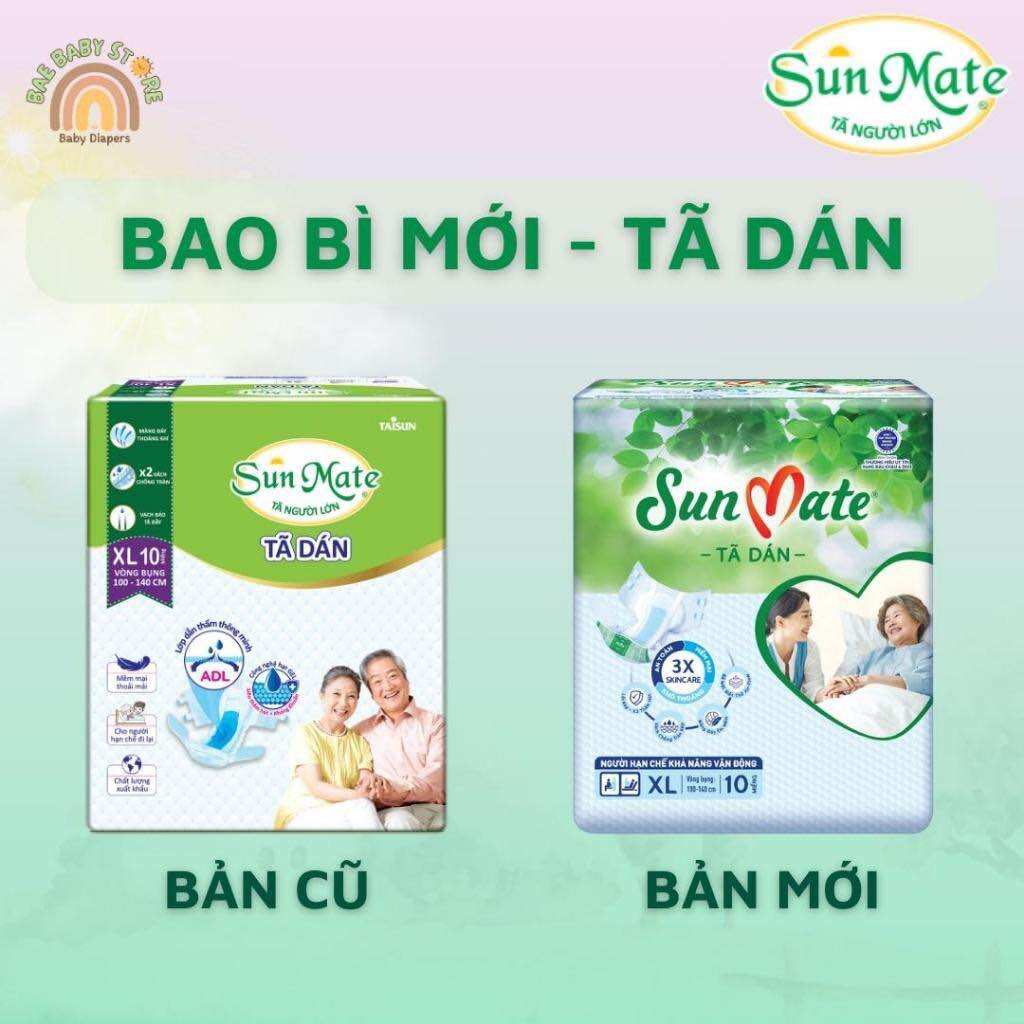 Tã Dán/Quần Người lớn Sunmate Siêu Khô Thoáng