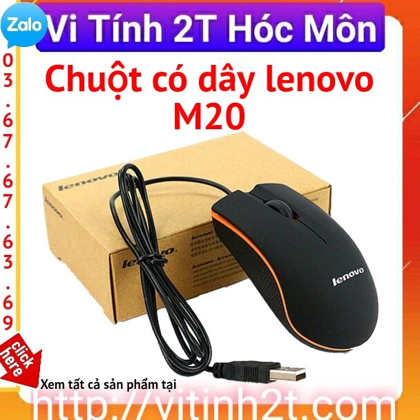 Chuột máy tính có dây lenovo m20