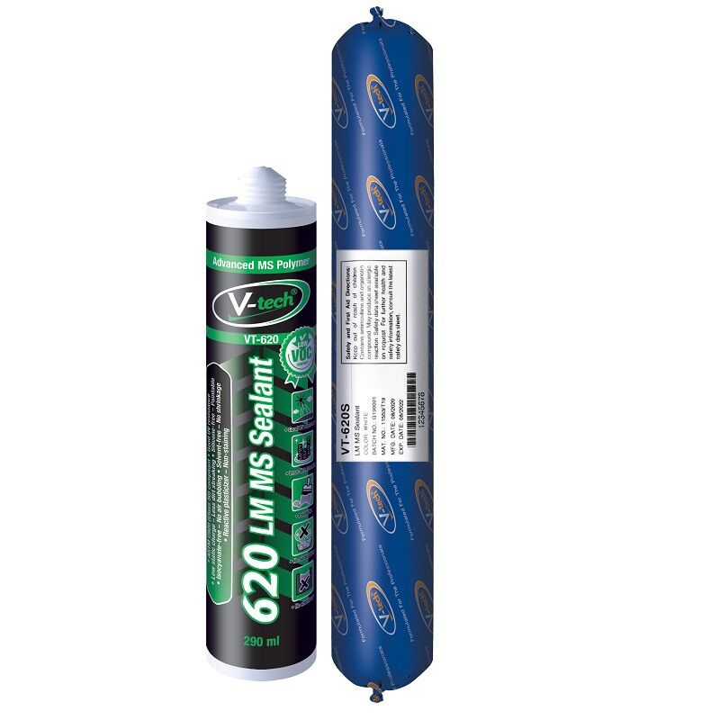 Keo trám khe co giãn chống thấm gốc MS-Polymer V-tech VT-620 ( tuýp 600ml)