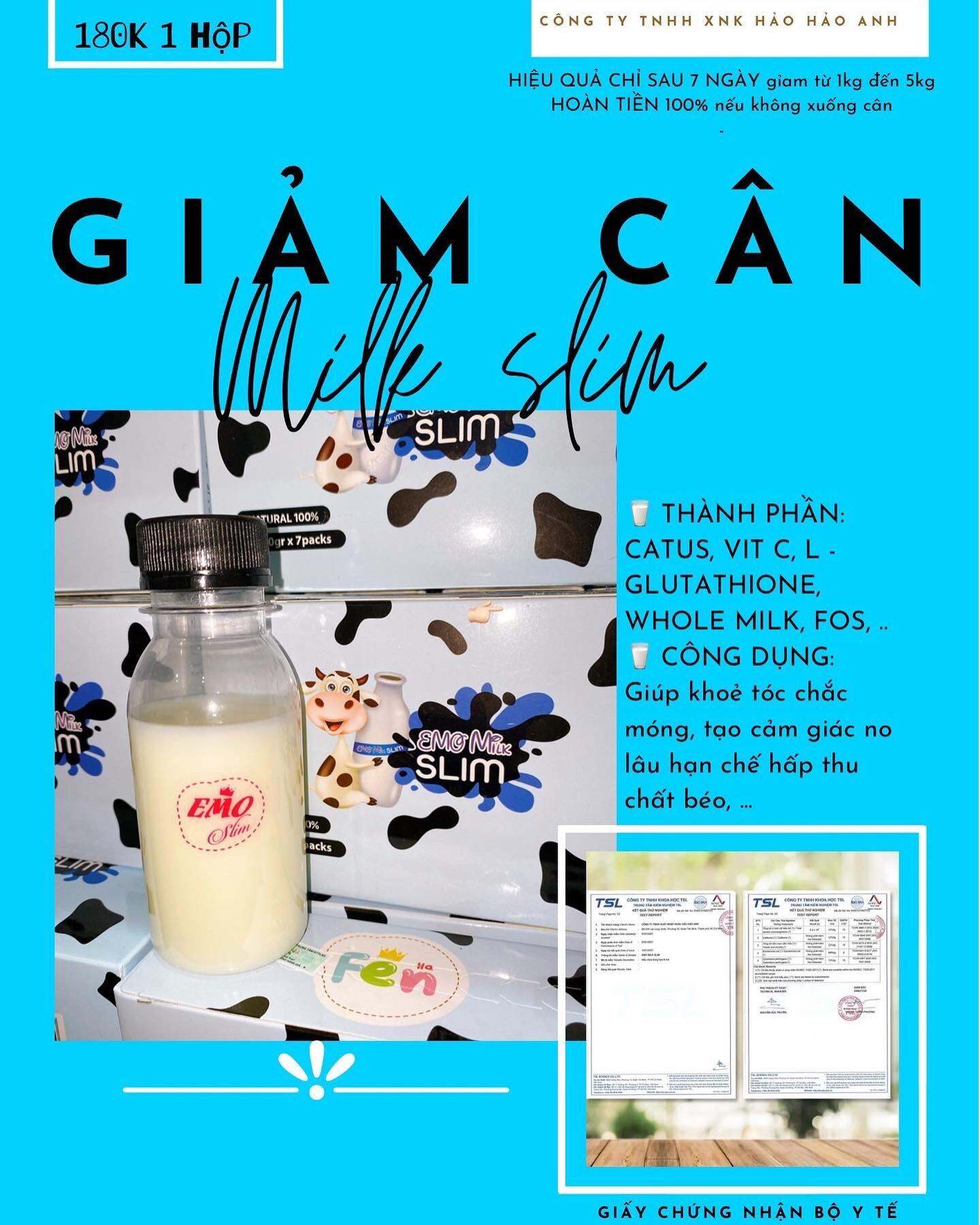 Sữa Bò Giảm Cân Fen EmoDetox - Emo Milk