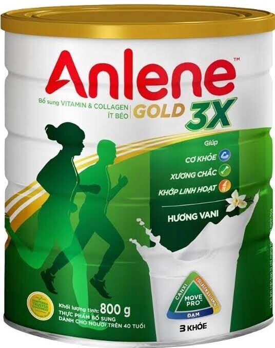 Sữa bột Anlene Gold lon 800g - trên 40 tuổi