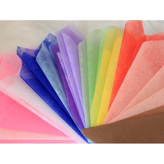 Giấy lụa gói hoa xấp 35 tờ