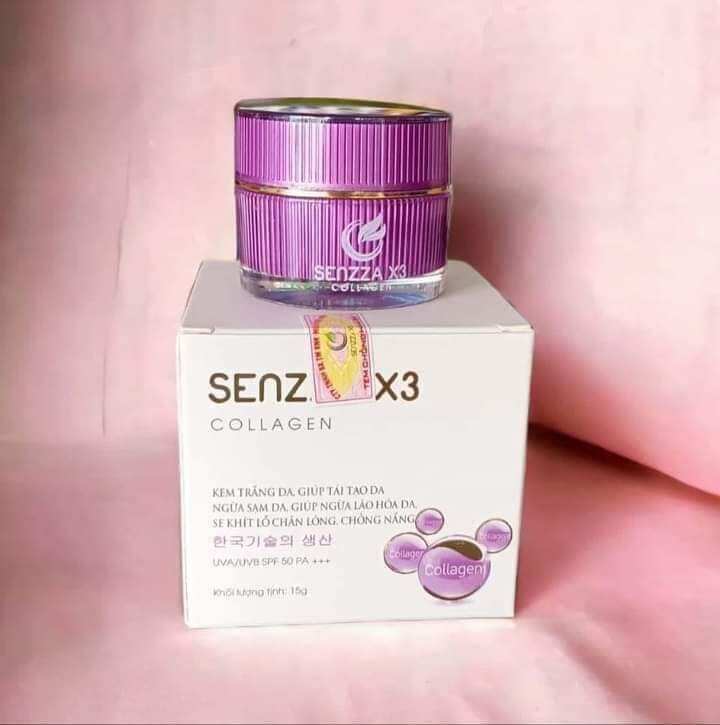 Kem face SENZZA X3 COLLAGEN