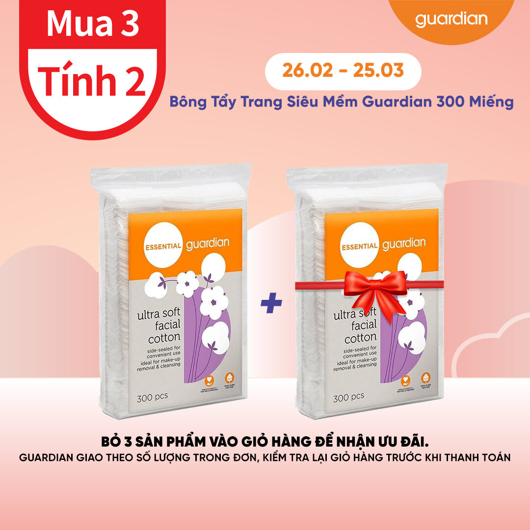 Bông Tẩy Trang Guardian 300 Miếng