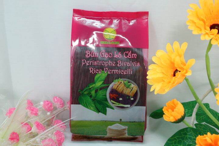 bún gạo lá cẩm tươi sấy khô