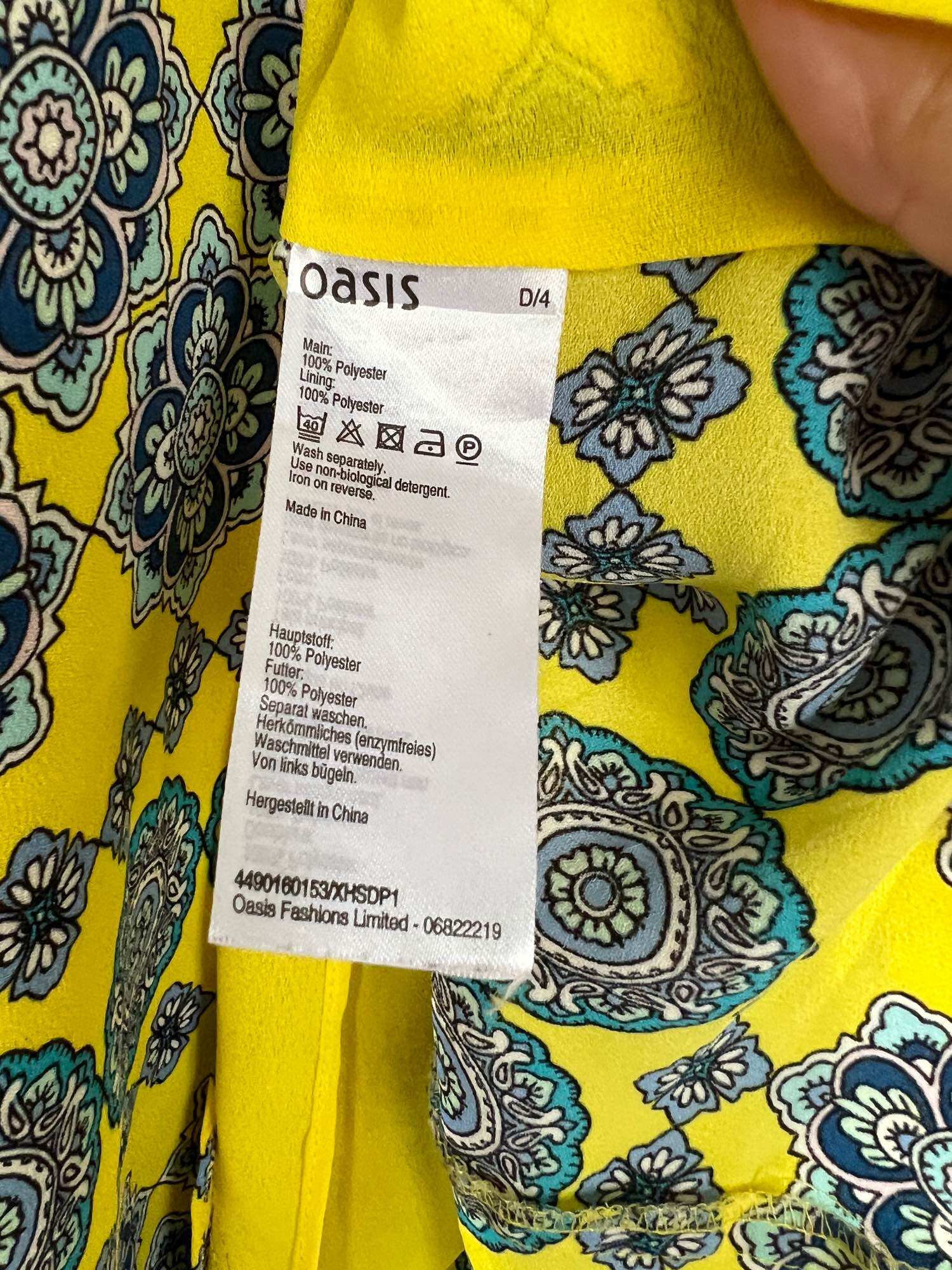 Áo Voan Hoa Chiffon sz 6, new 99%