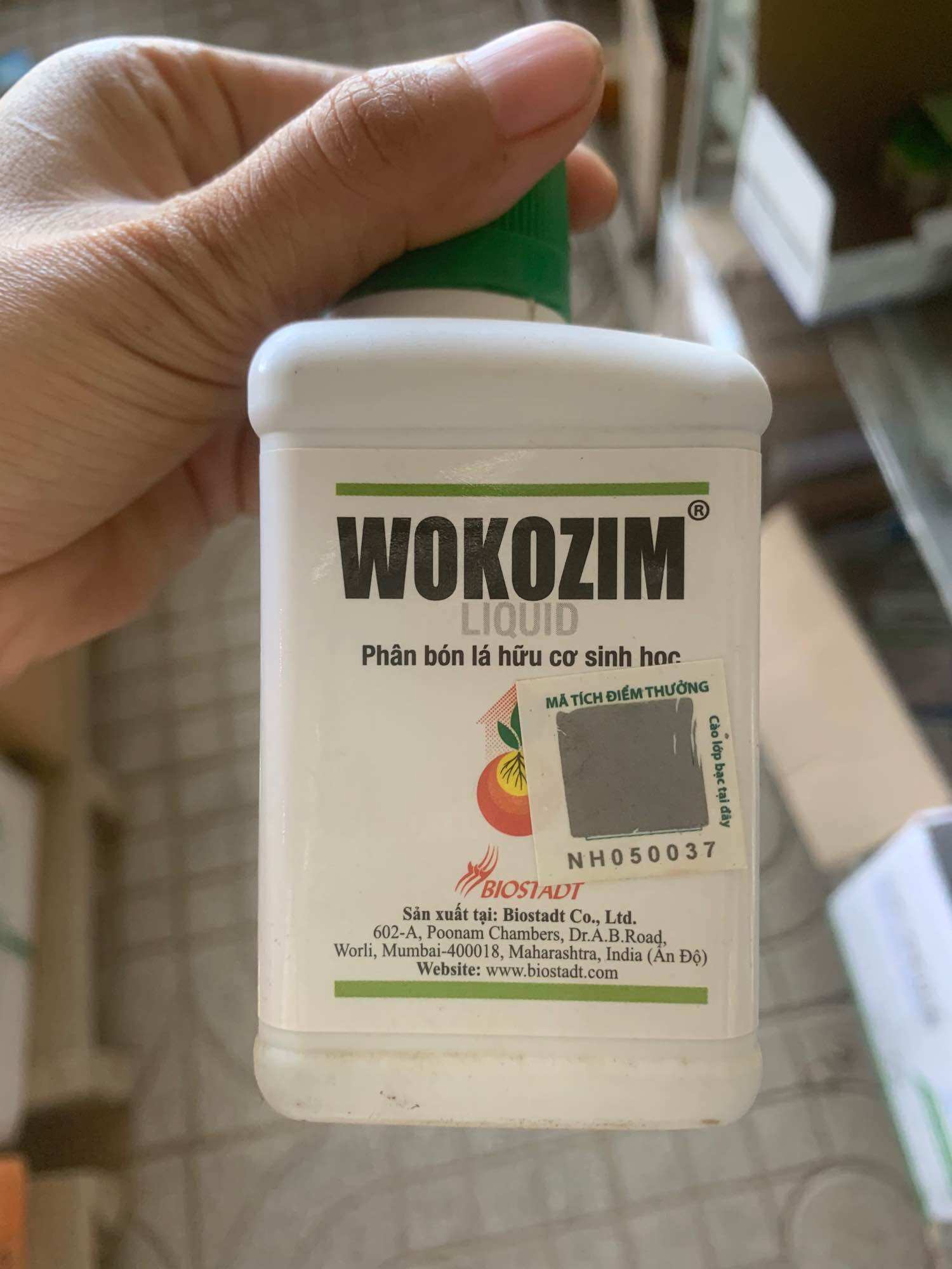 Phân bón hữu cơ sinh học wokozim