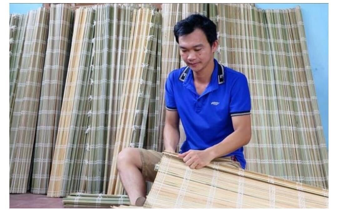 Mành tre trang trí Tết 1.5mx2m. Mành cọ tre Trang Trí Tết, lễ hội. Mành cọ trang trí.
