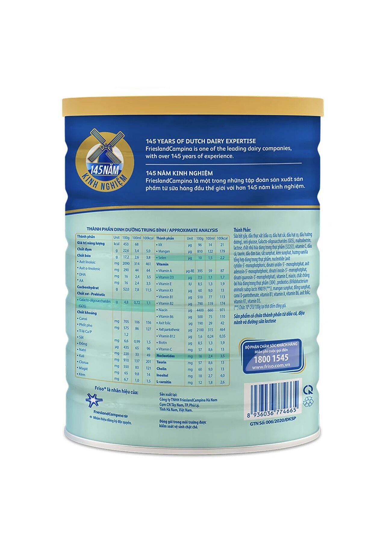 Sữa bột Friso Gold 4 1kg4