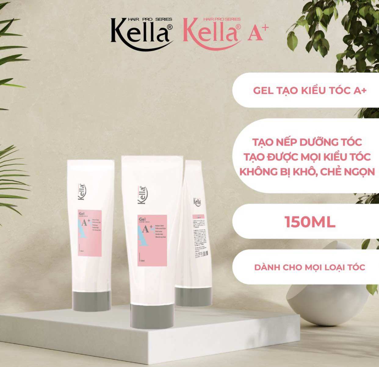 Gel tạo nếp tóc dưỡng chất Kella A+