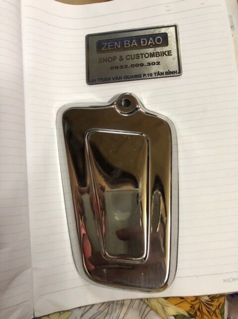 Nắp cốp 67 đen - inox