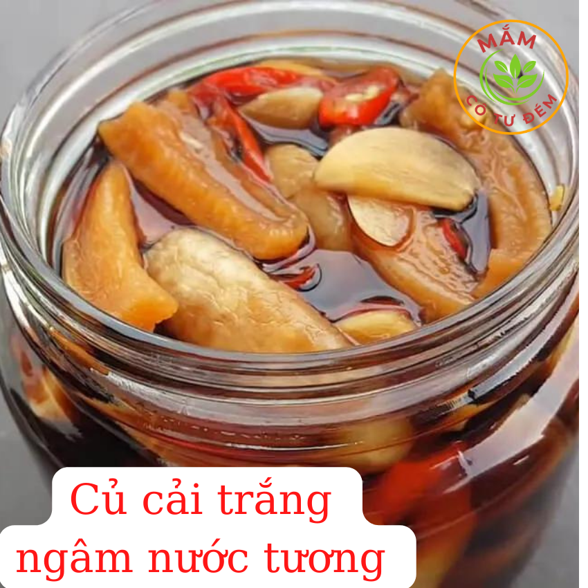 củ cải trắng ngâm nước tương chạy mặn đều dùng được [ hủ 1kg]