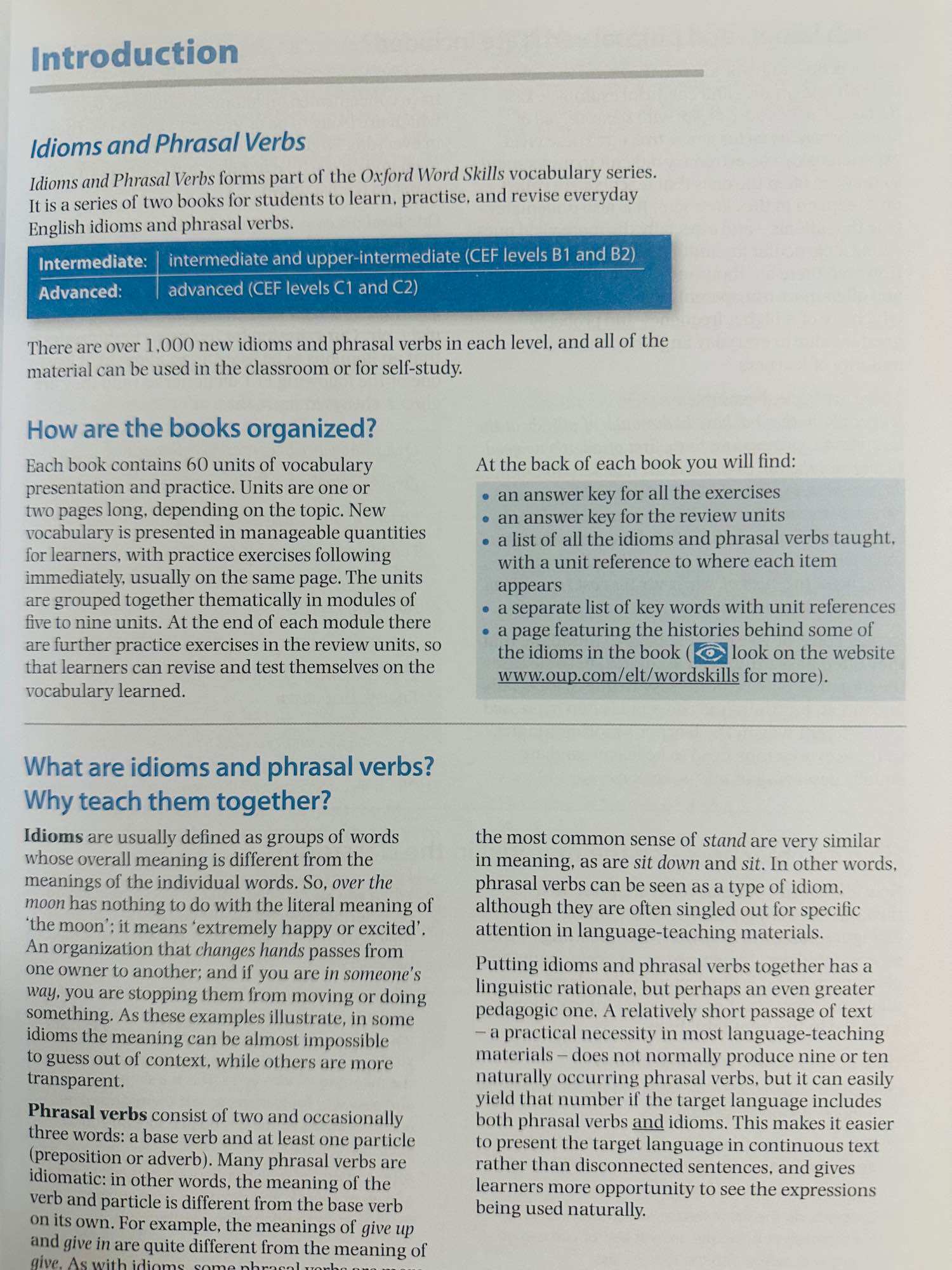 Oxford - Idioms and Phrasal Verbs Intermediate