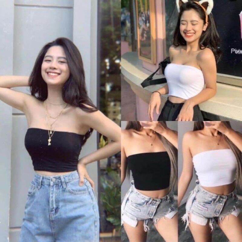 Áo ống thun borip siêu co giản