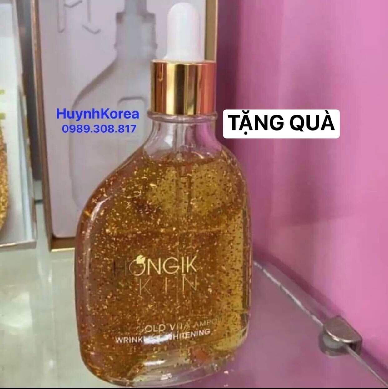 Tinh chất vàng non Hongik Skin 24k 100ml Hàn Quốc xách tay
