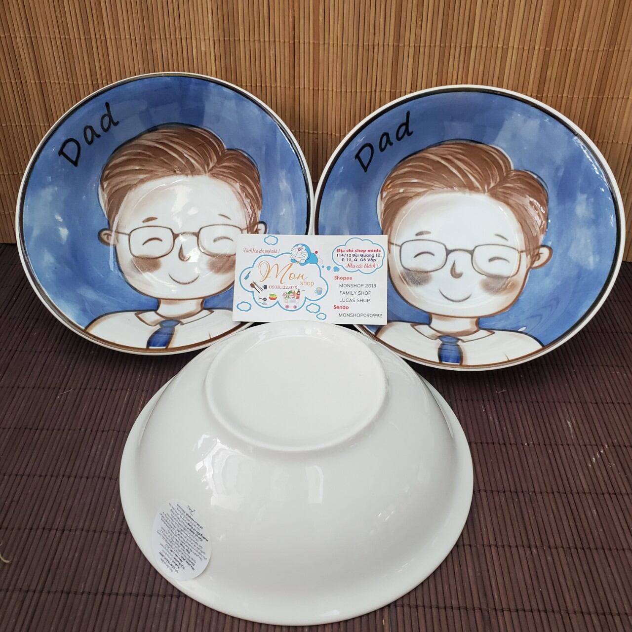 COMBO 2C TÔ TÌNH YÊU 💕 DAD VÀ MOM SIÊU CUTE 😍