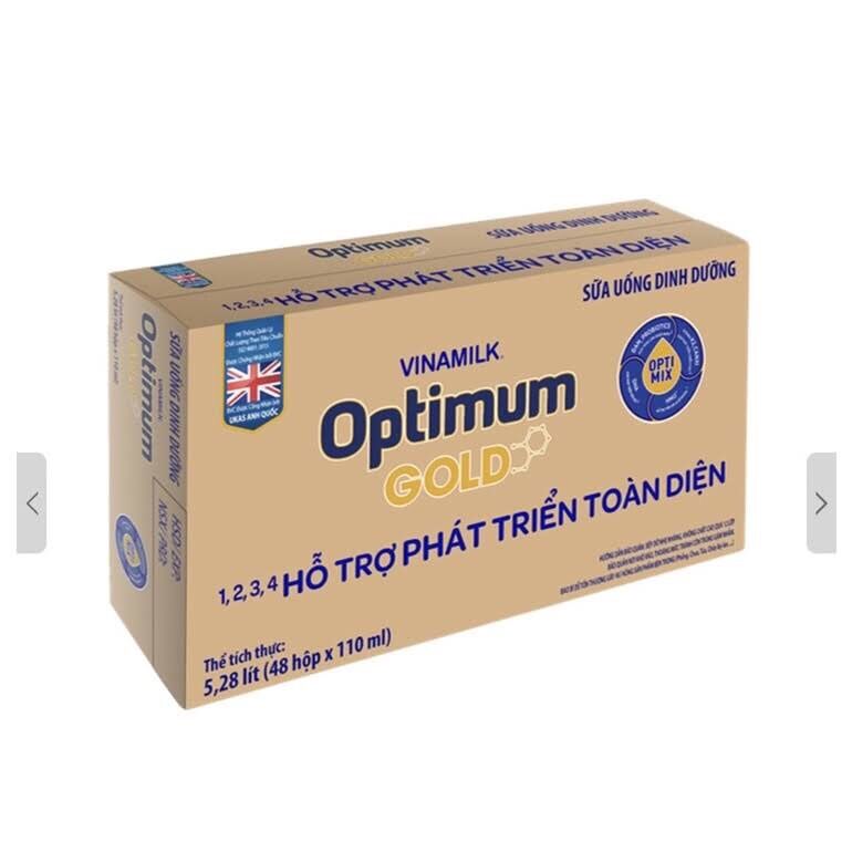 Thùng 48 hộp sữa optimum gold 180ml